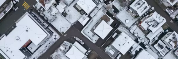 Vogelperspektive Winter - Gemeinde Rickenbach TG